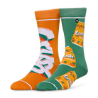 Crush Orange Split Men's Crew Socks