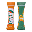 Crush Orange Split Men's Crew Socks