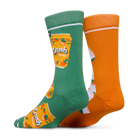 Crush Orange Split Men's Crew Socks