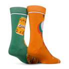 Crush Orange Split Men's Crew Socks