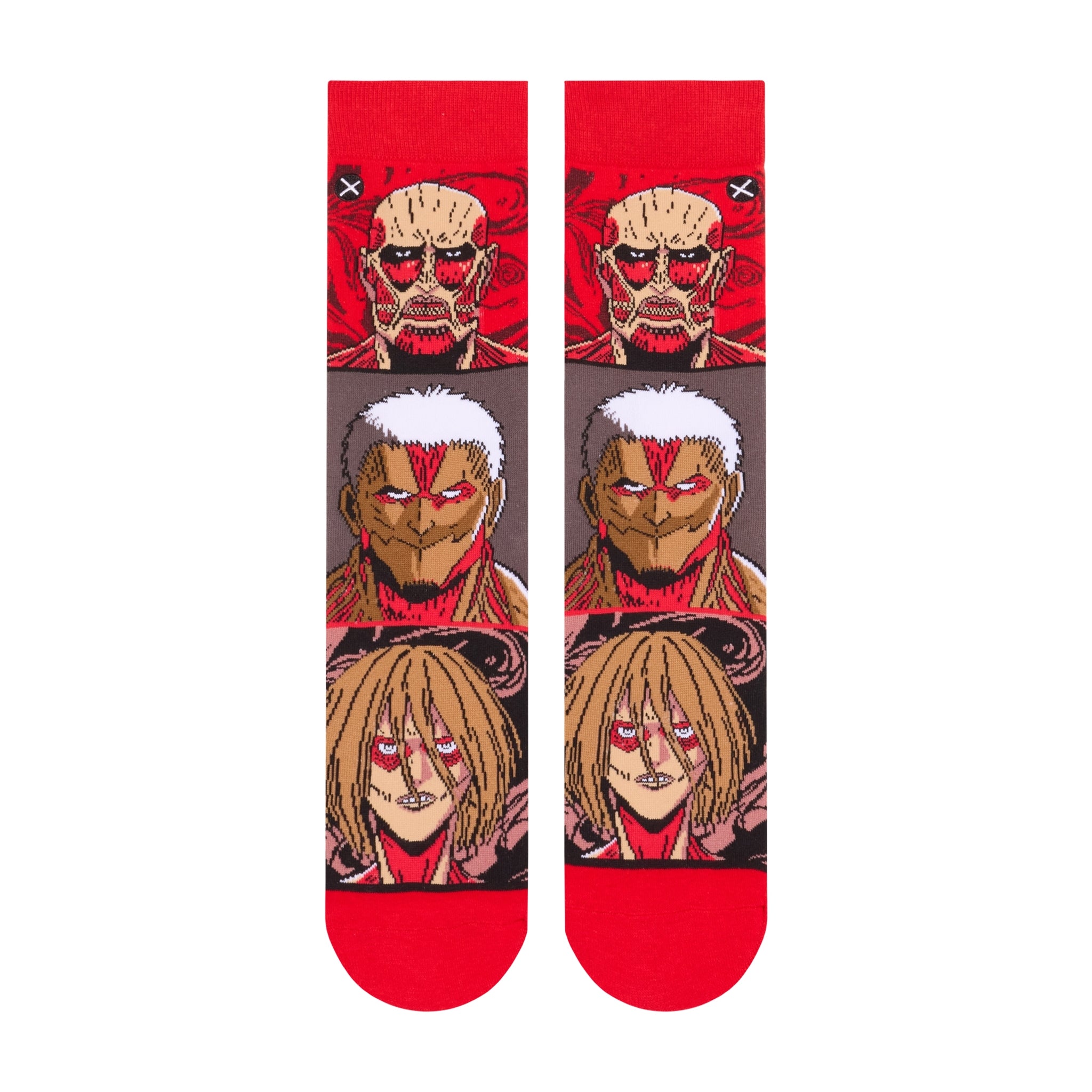 Attack On Titan Titans Mash Up Crew Socks