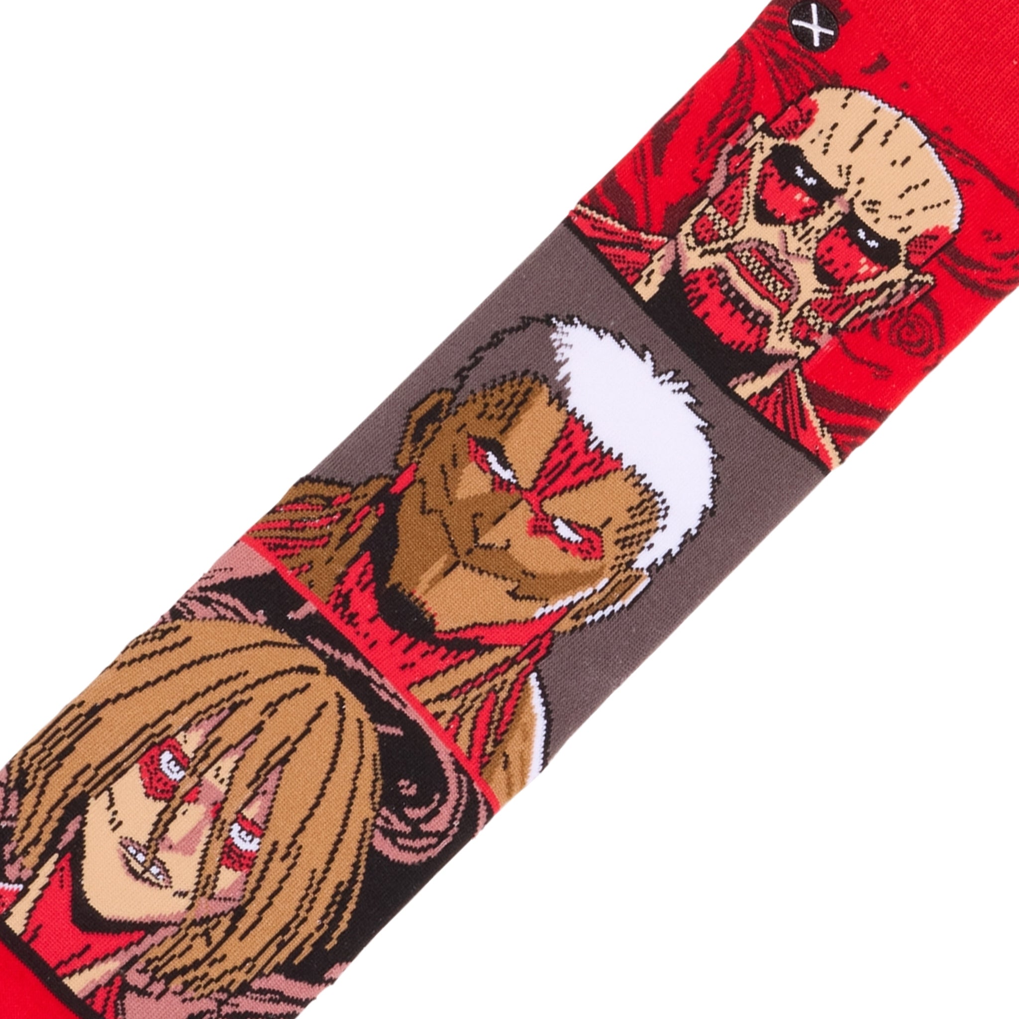 Attack On Titan Titans Mash Up Crew Socks