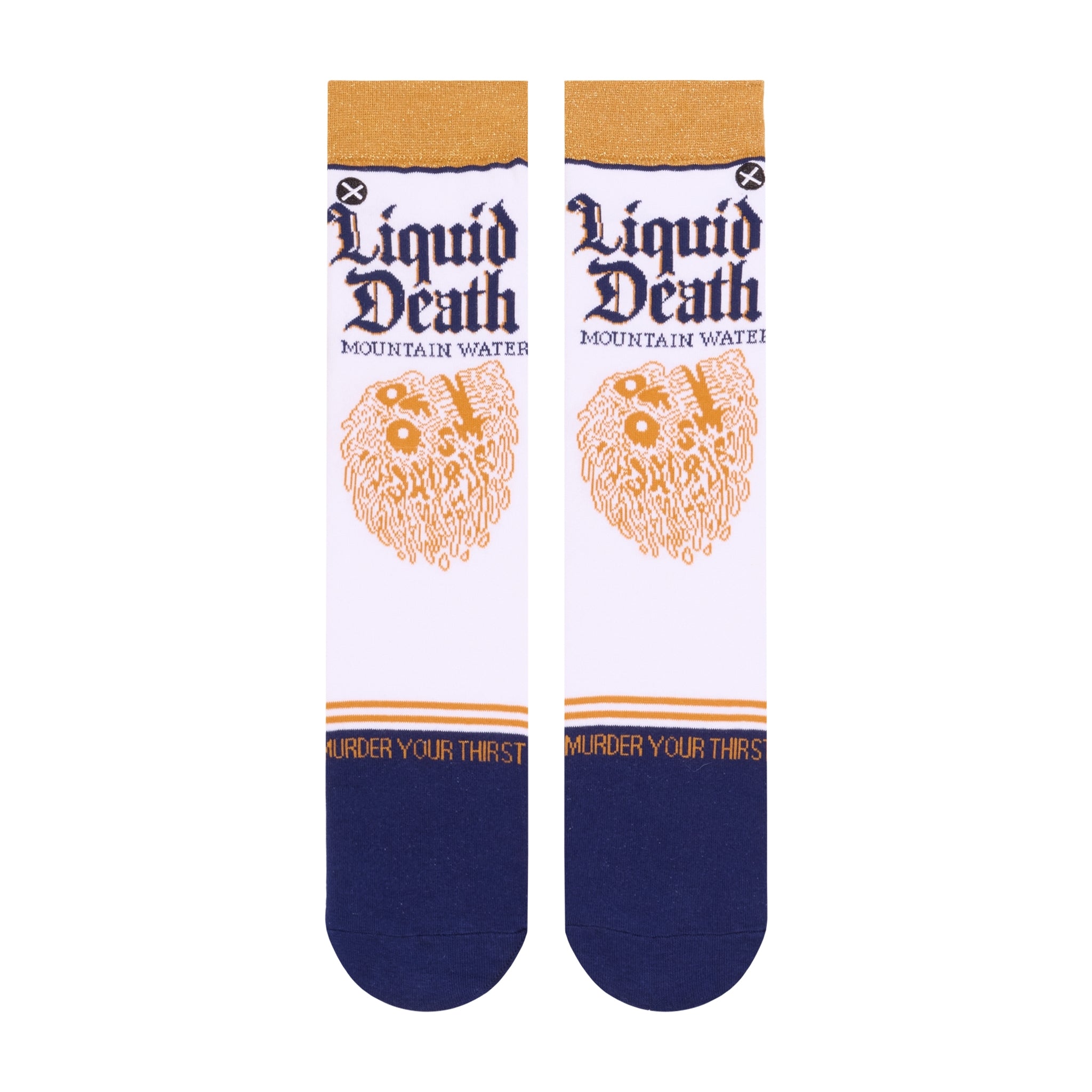 Liquid Death Mountain Water Men's Crew Socks