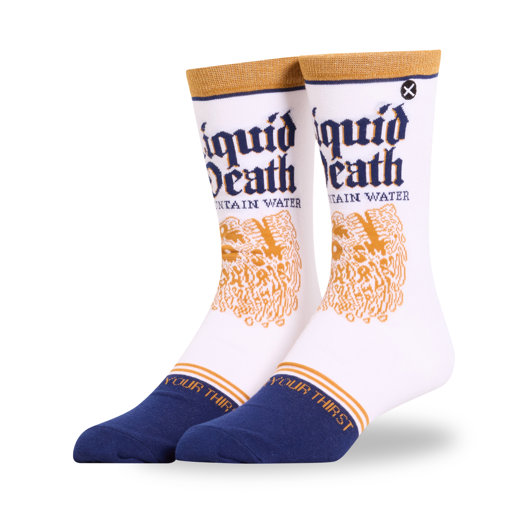 Liquid Death Mountain Water Men's Crew Socks | ODD SOX