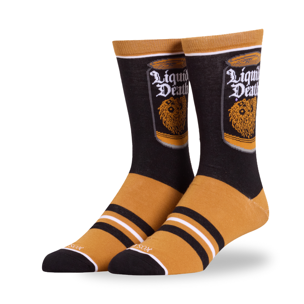 Liquid Death Sparkling Water Crew Socks