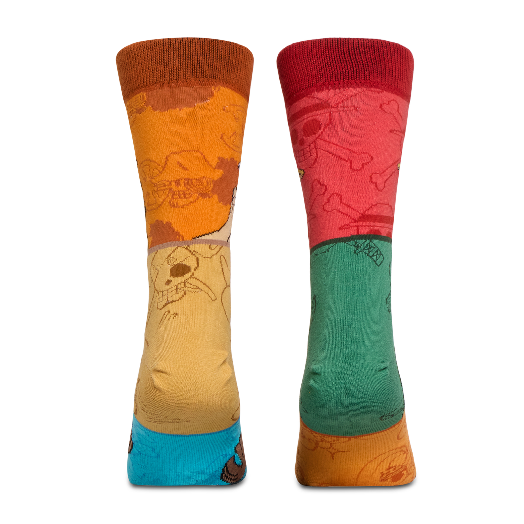 One Piece Mash Up Split Men's Crew Socks