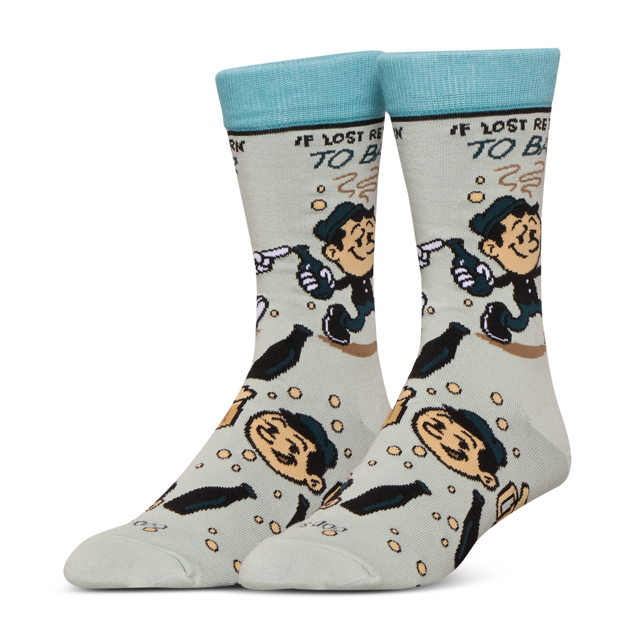If Lost Return To Bar Crew Socks