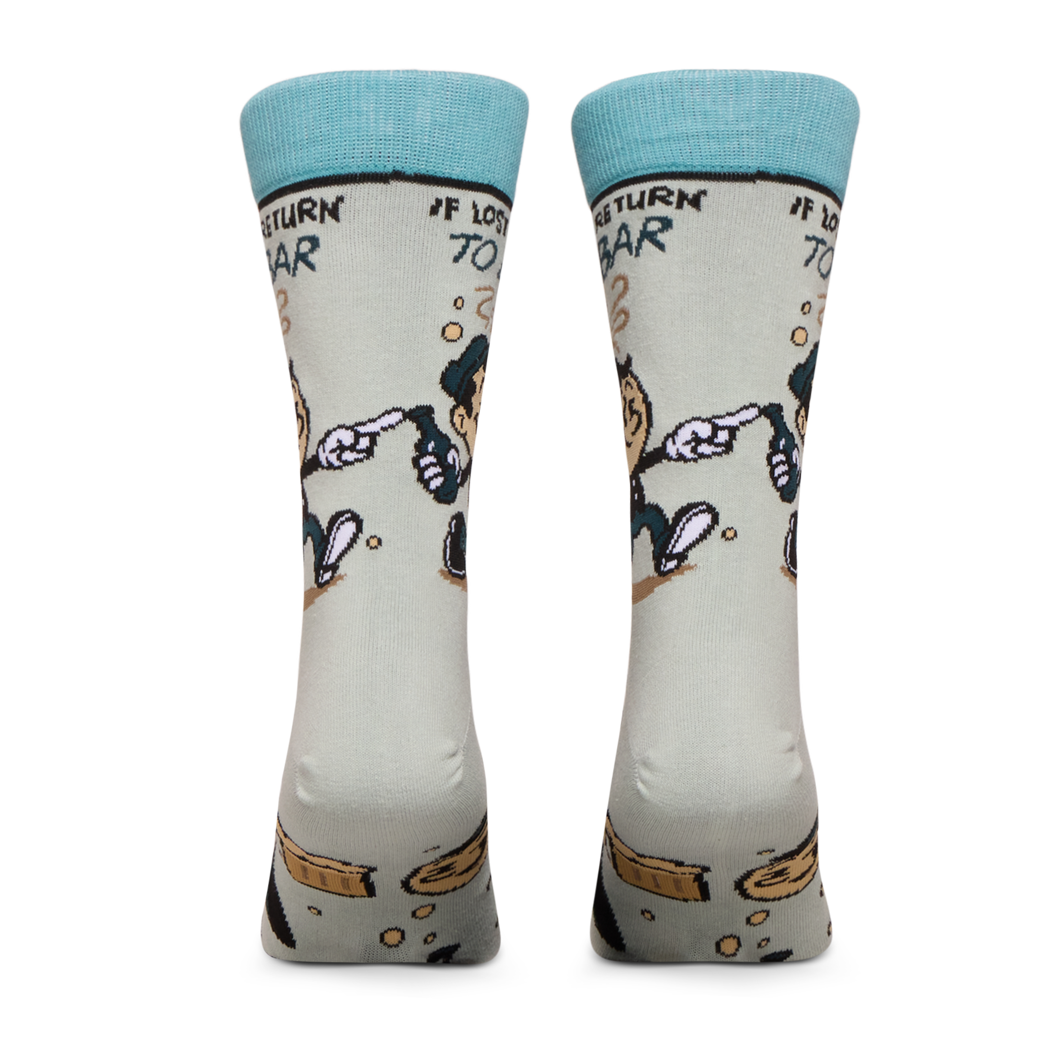 If Lost Return To Bar Crew Socks