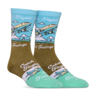 Catch Flights, Not Feelings Crew Socks