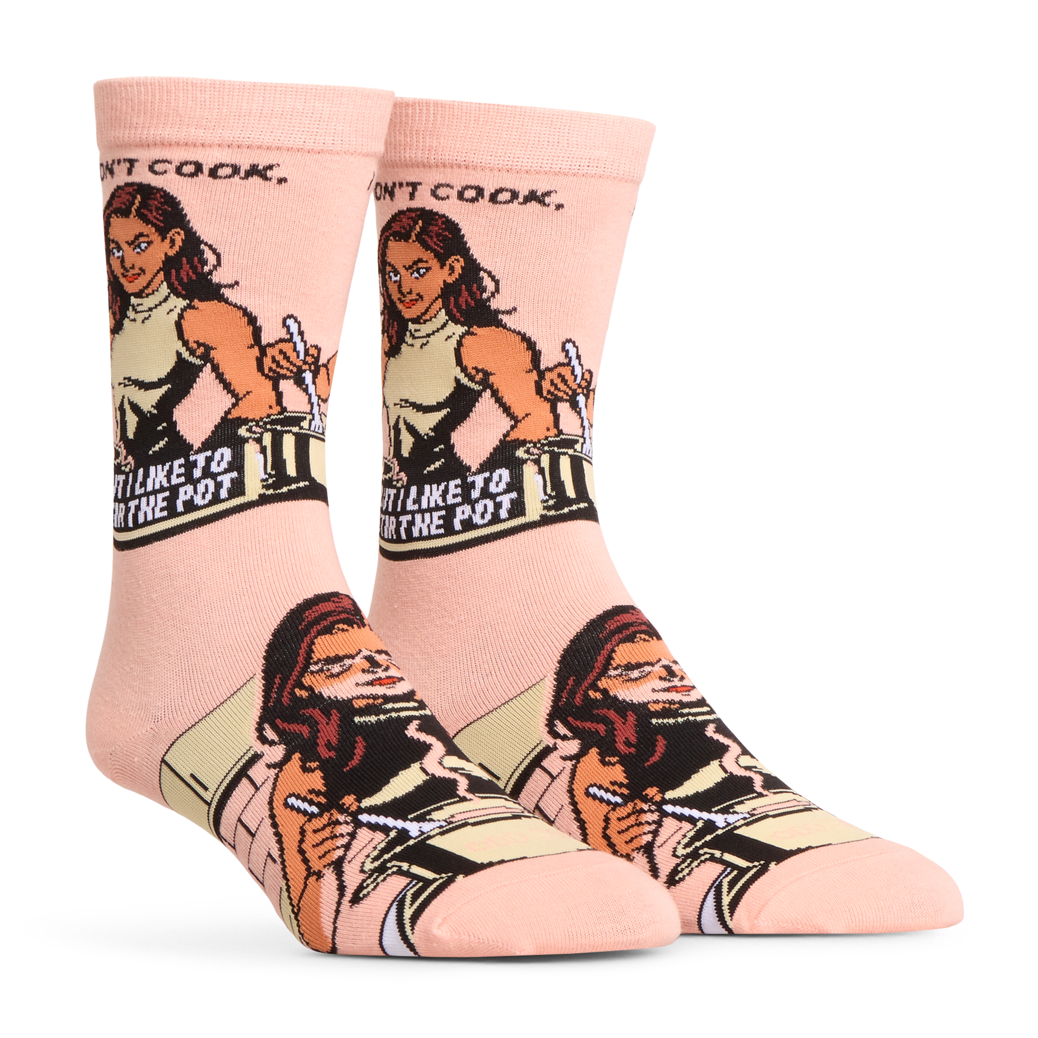 I Dont Cook, I Stir Crew Socks