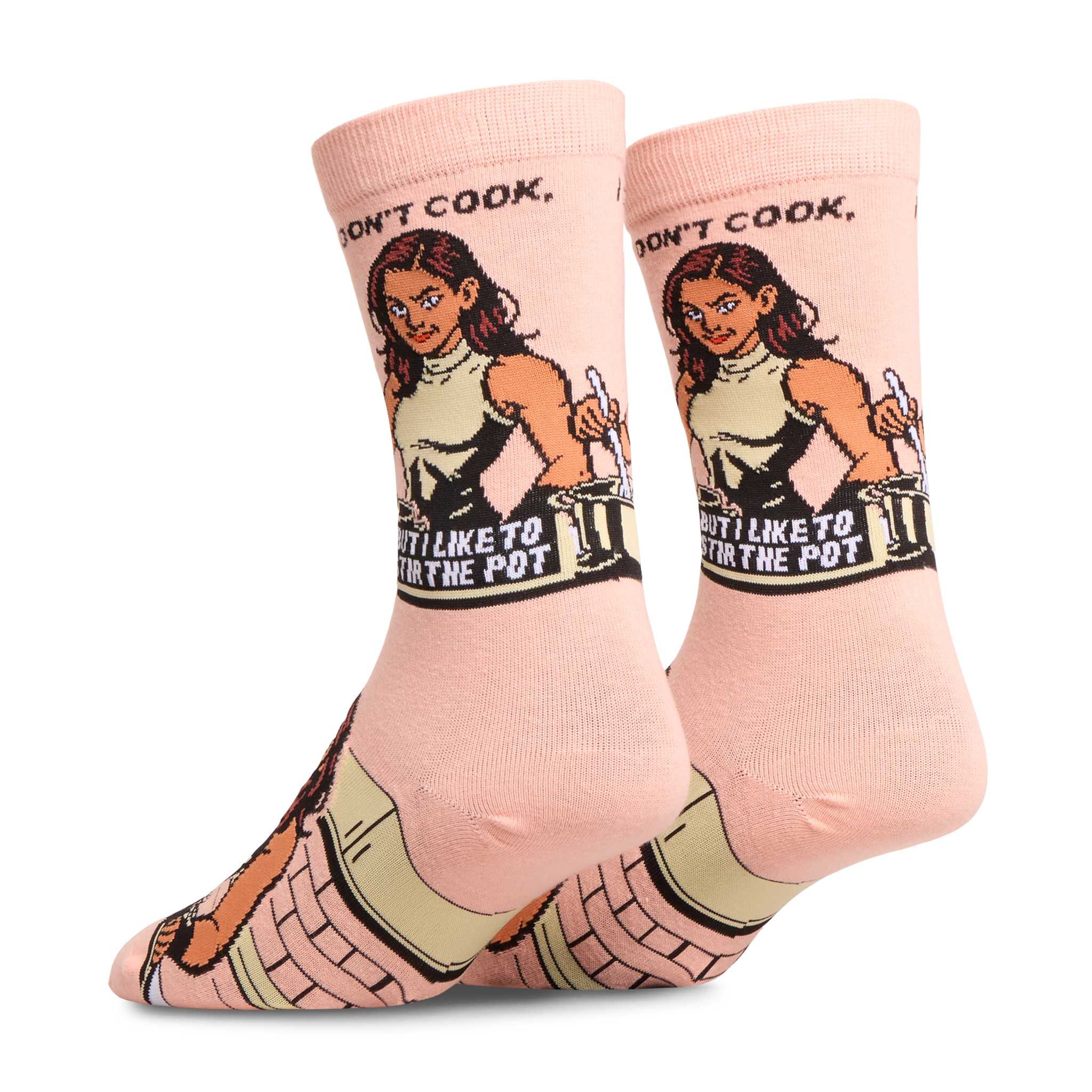 I Dont Cook, I Stir Crew Socks