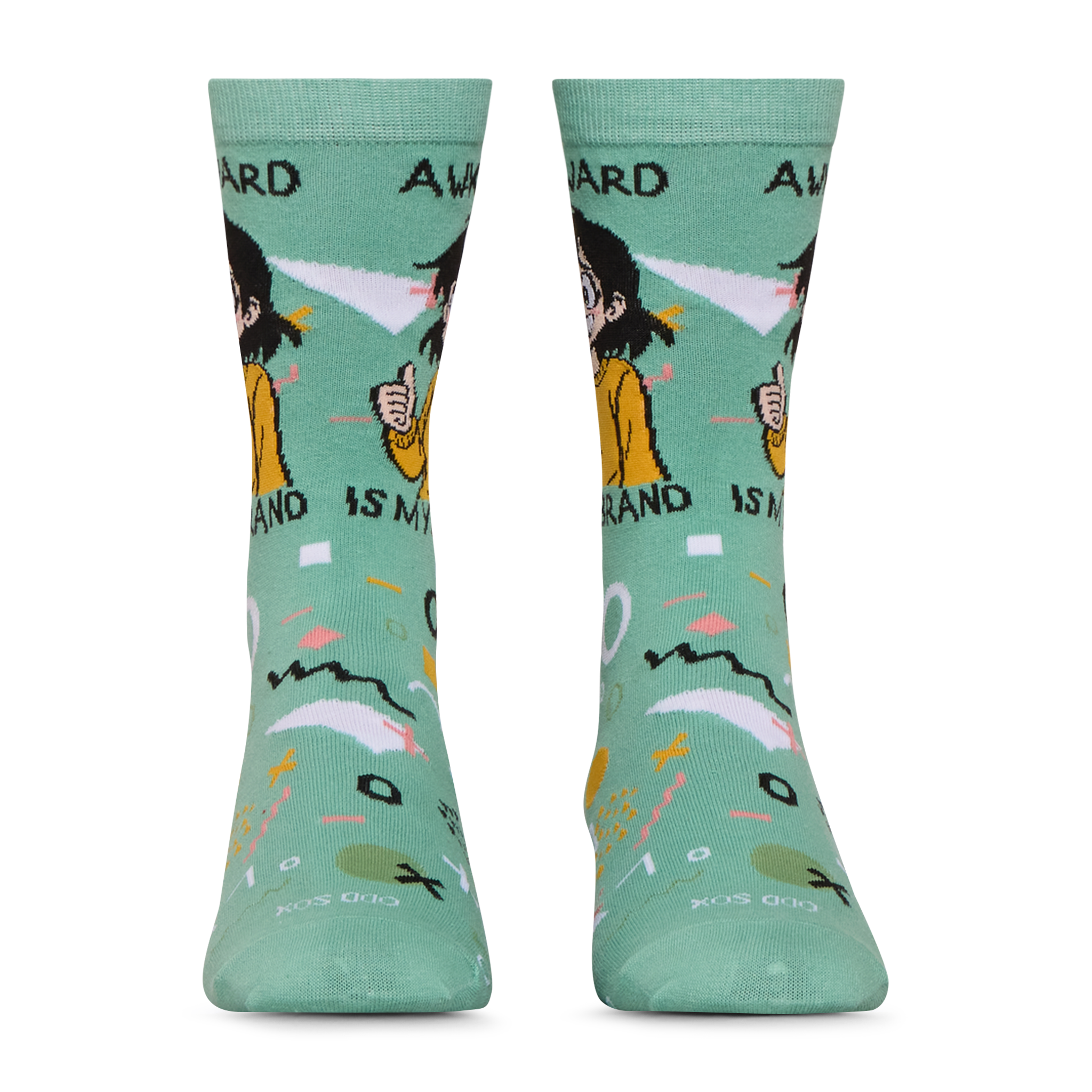 Awkard Is My Brand Crew Socks