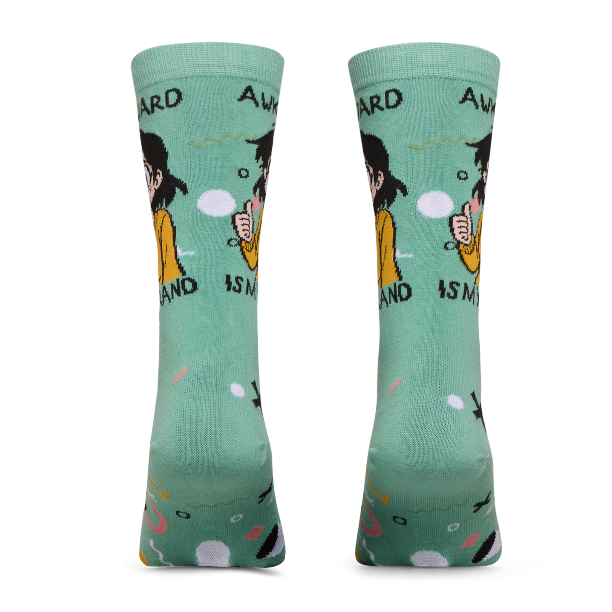 Awkard Is My Brand Crew Socks