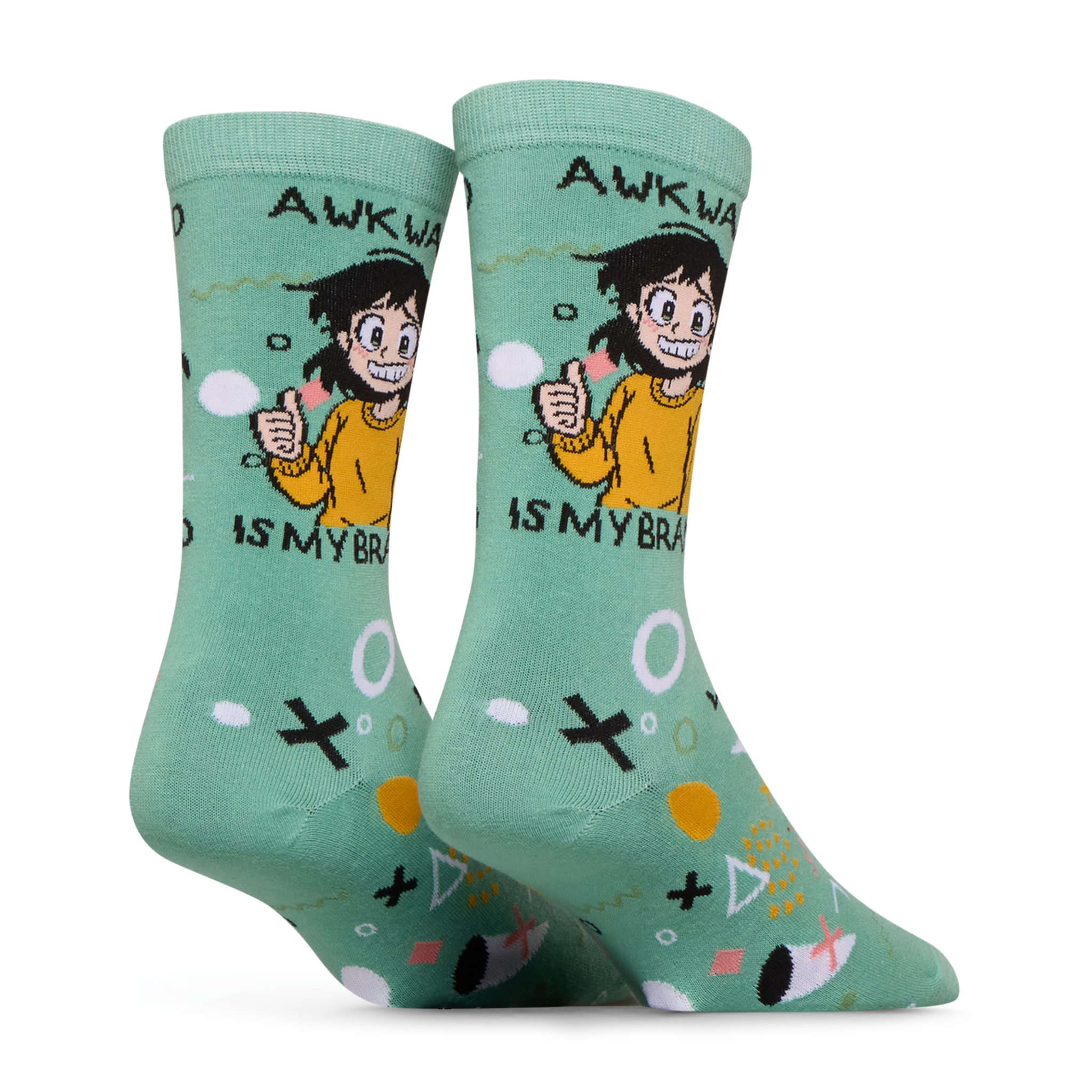 Awkard Is My Brand Crew Socks