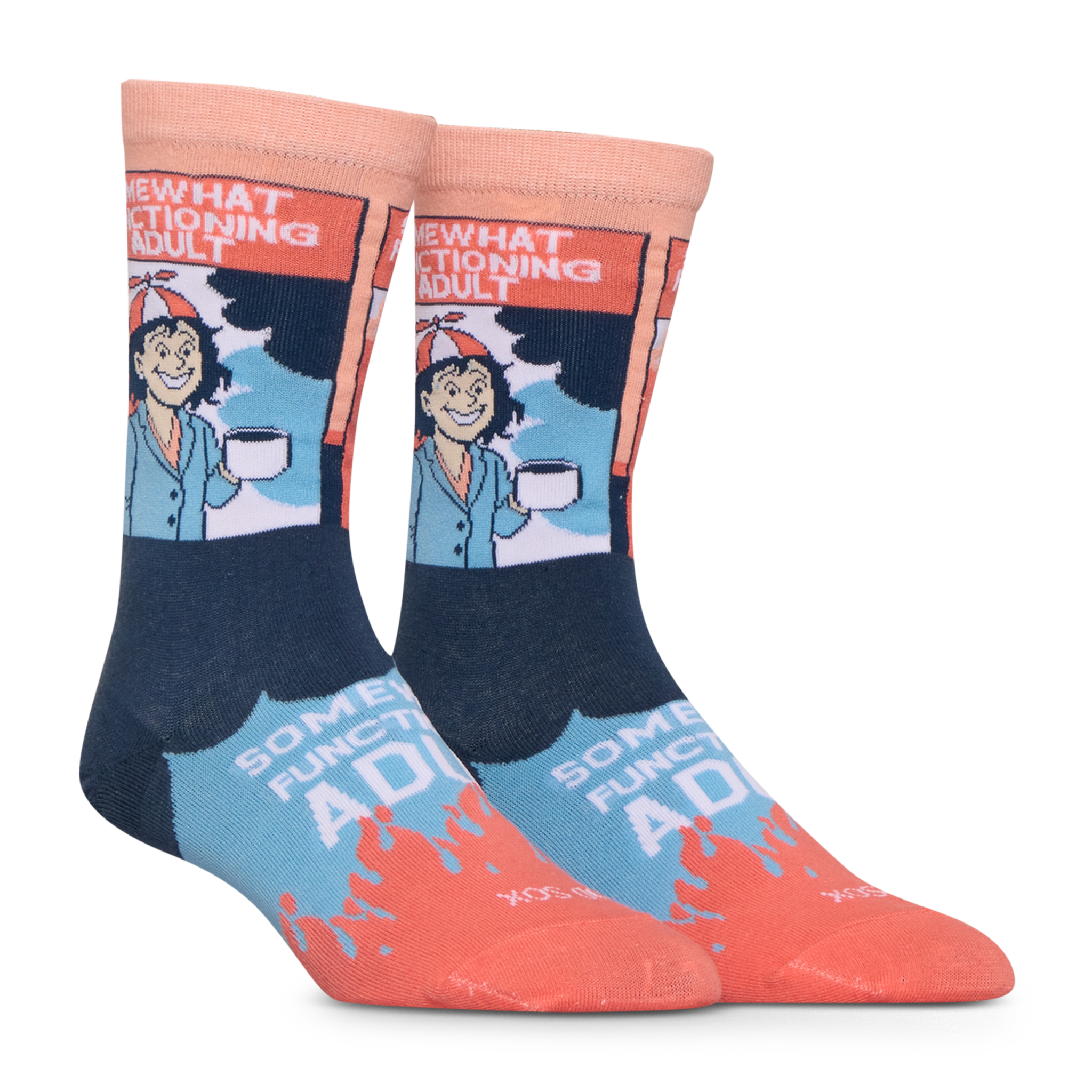 Somewhat Functioning Adult Crew Socks