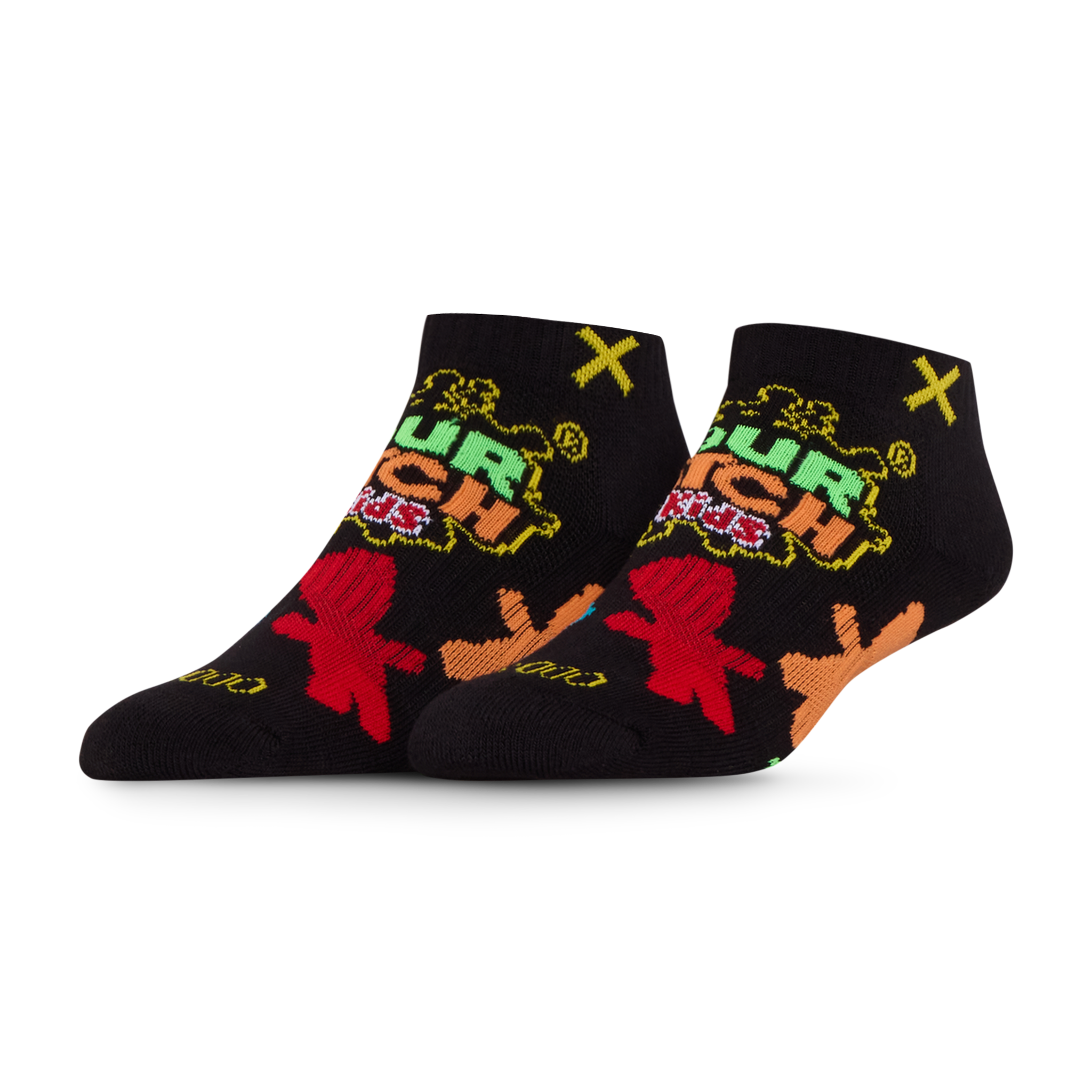 Sour Patch Kids Black Ankle Socks