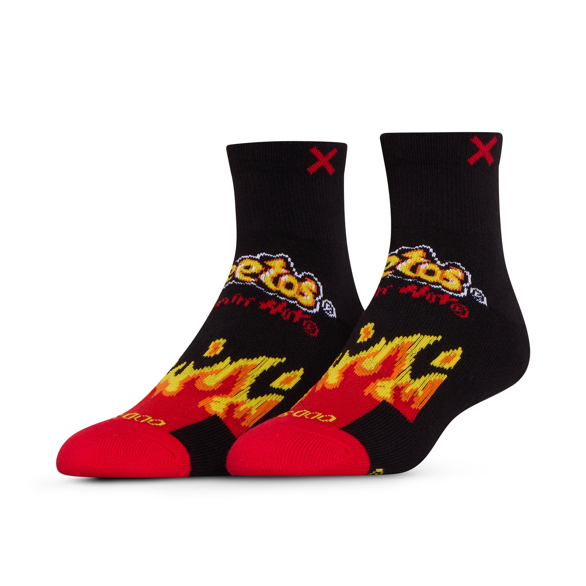 Cheetos Flamin' Hot Quarter Socks