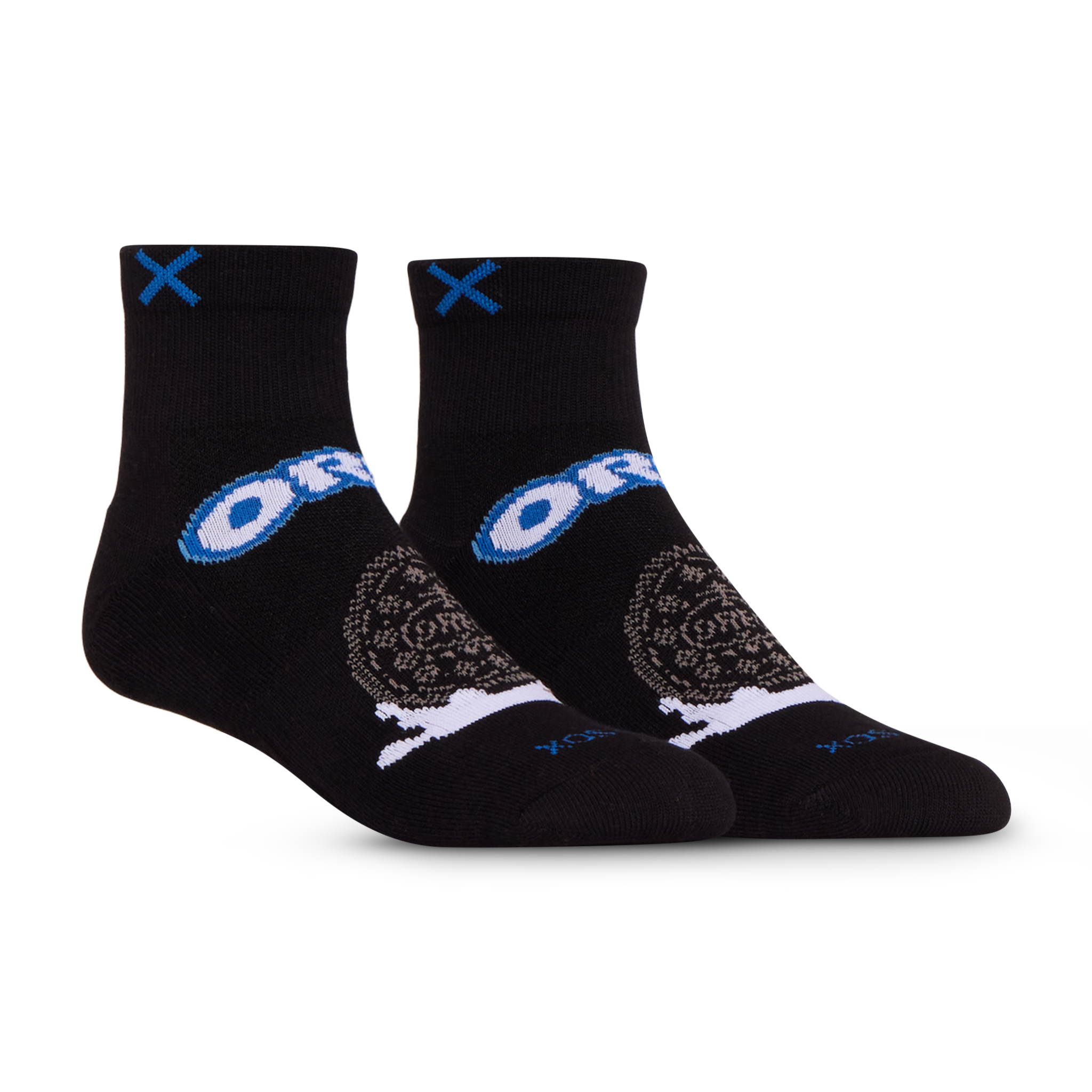 Oreo Black Quarter Socks