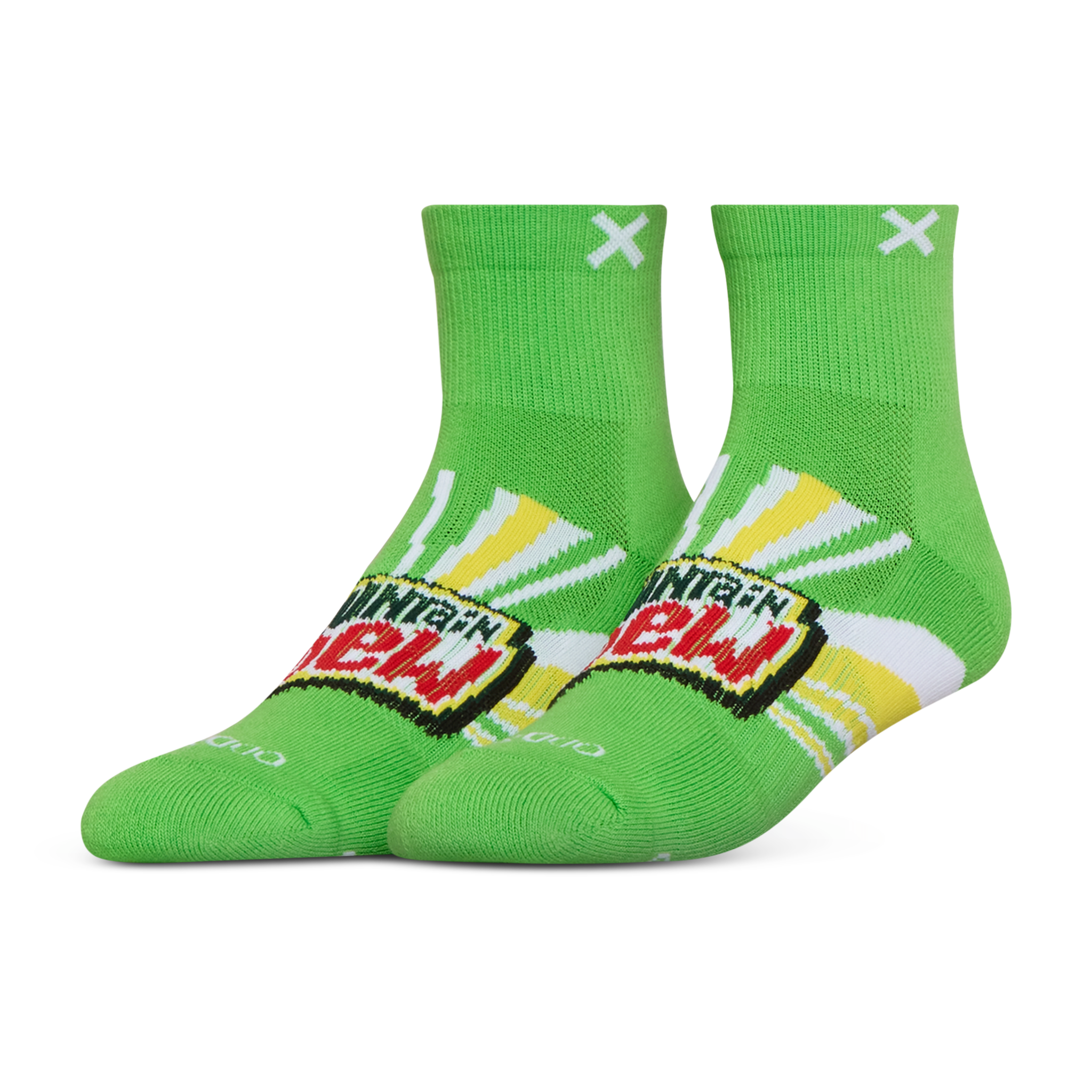 Mountain Dew Quarter Socks