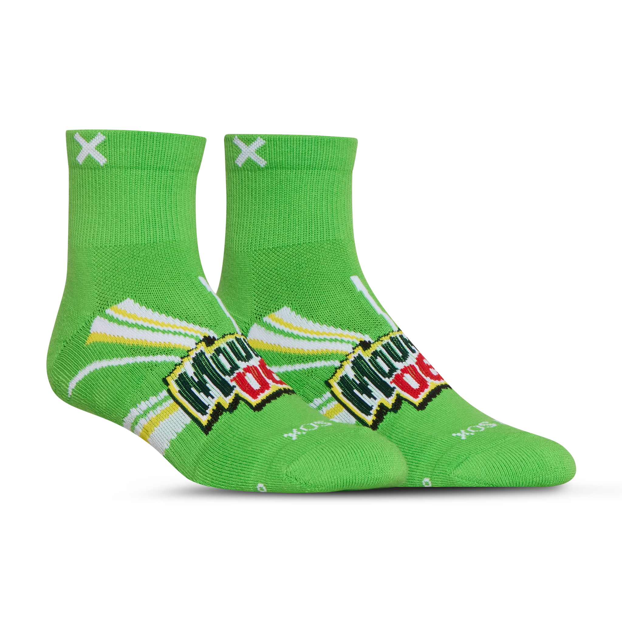 Mountain Dew Quarter Socks