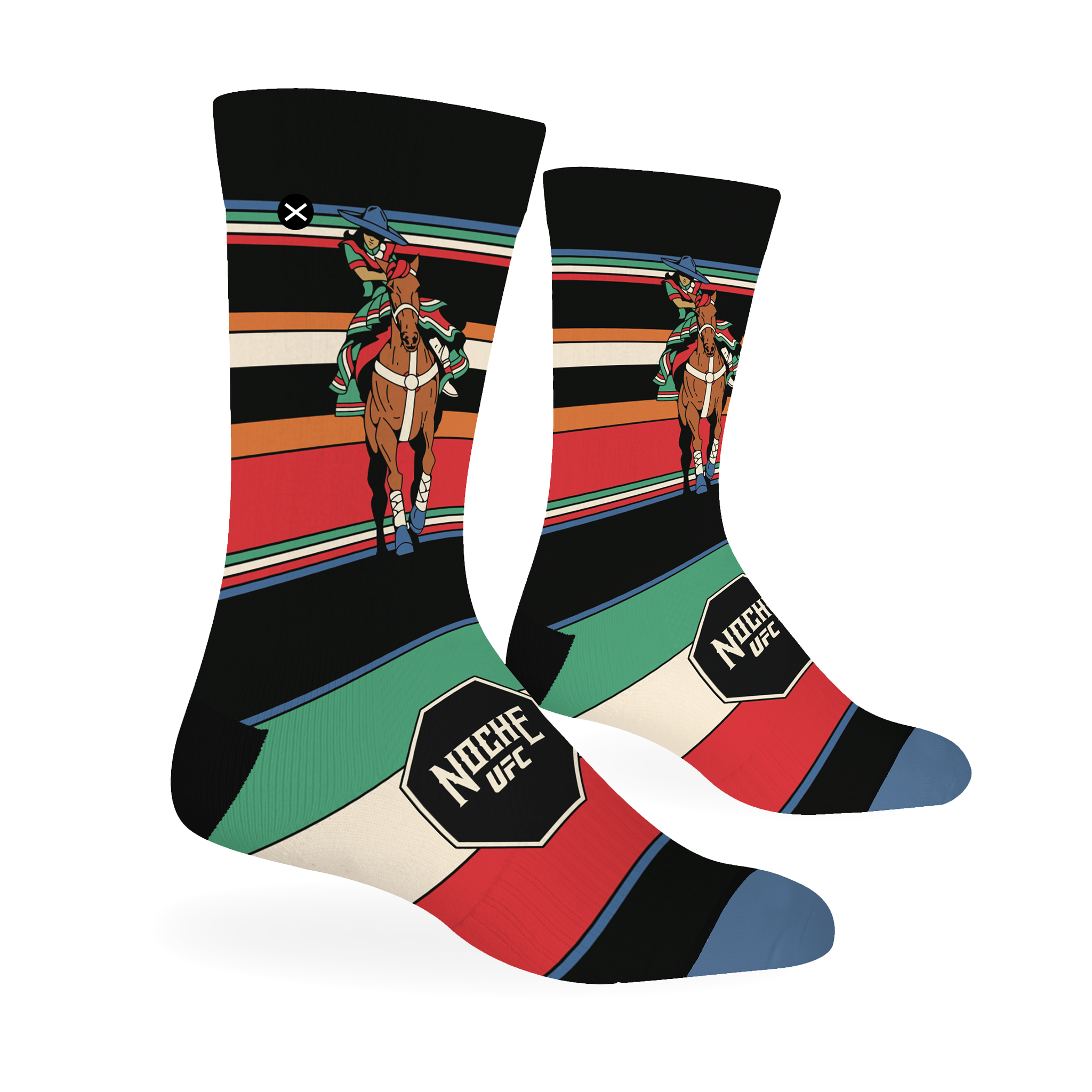 Noche UFC La Escaramuza Men's Crew Socks