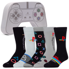 PlayStation Controller 5-Pack Crew Socks Gift Set