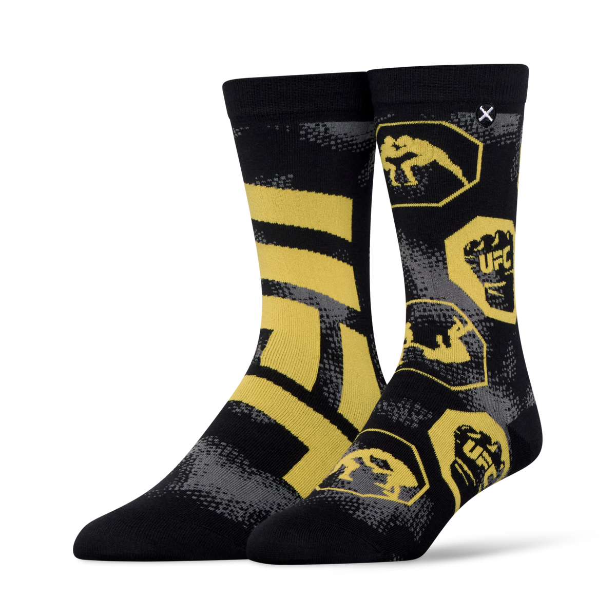 UFC Split Gold & Black Crew Socks