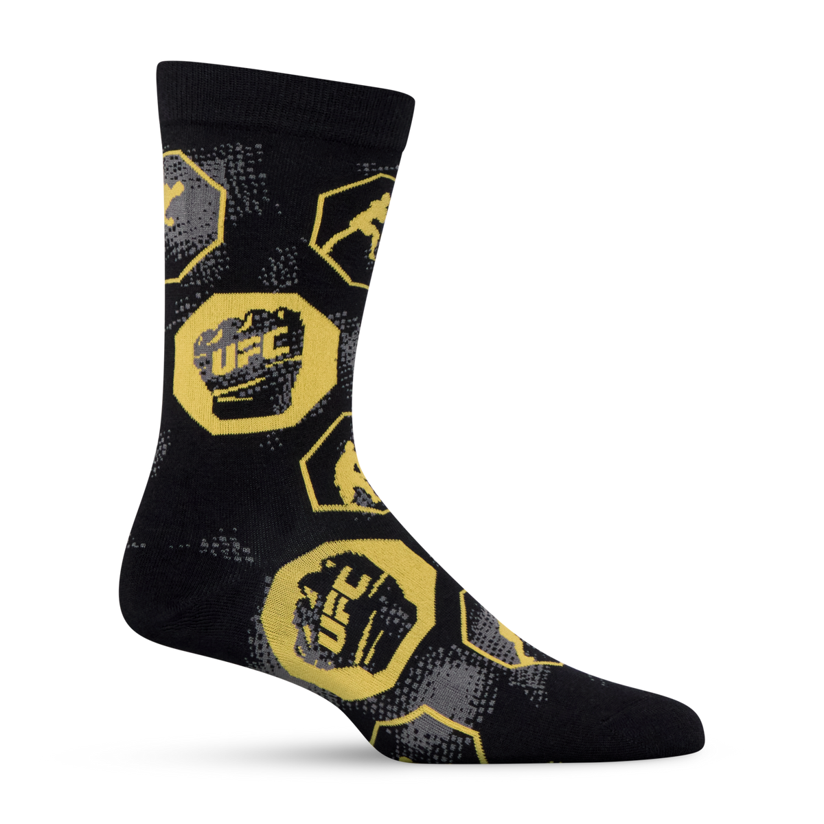 UFC Split Gold & Black Crew Socks