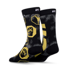 UFC Split Gold & Black Crew Socks