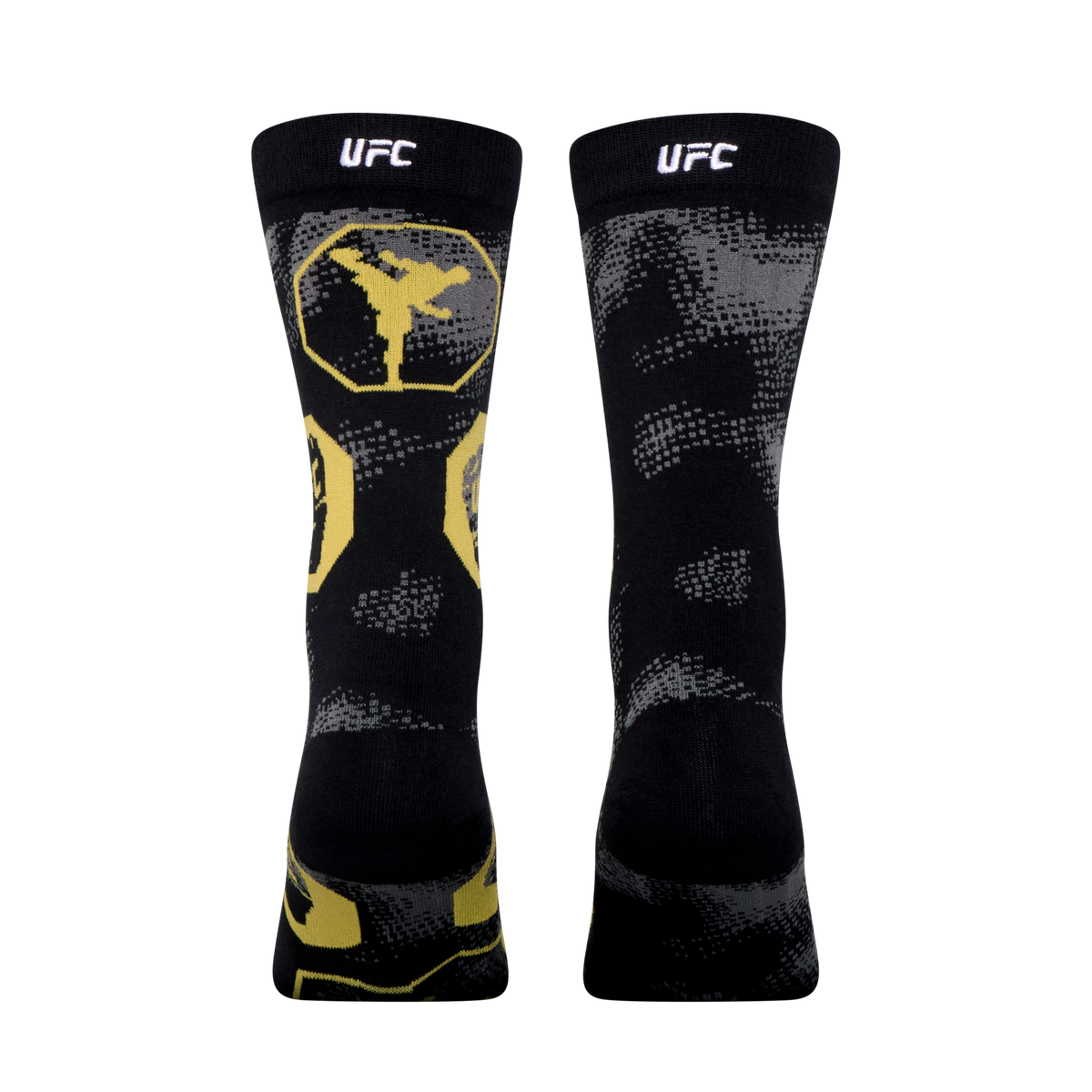 UFC Split Gold & Black Crew Socks