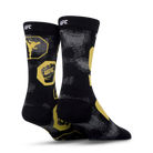 UFC Split Gold & Black Crew Socks