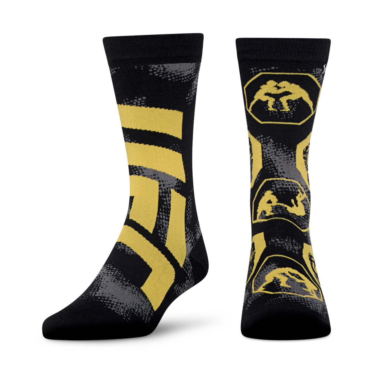 UFC Split Gold & Black Crew Socks