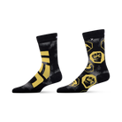 UFC Split Gold & Black Crew Socks