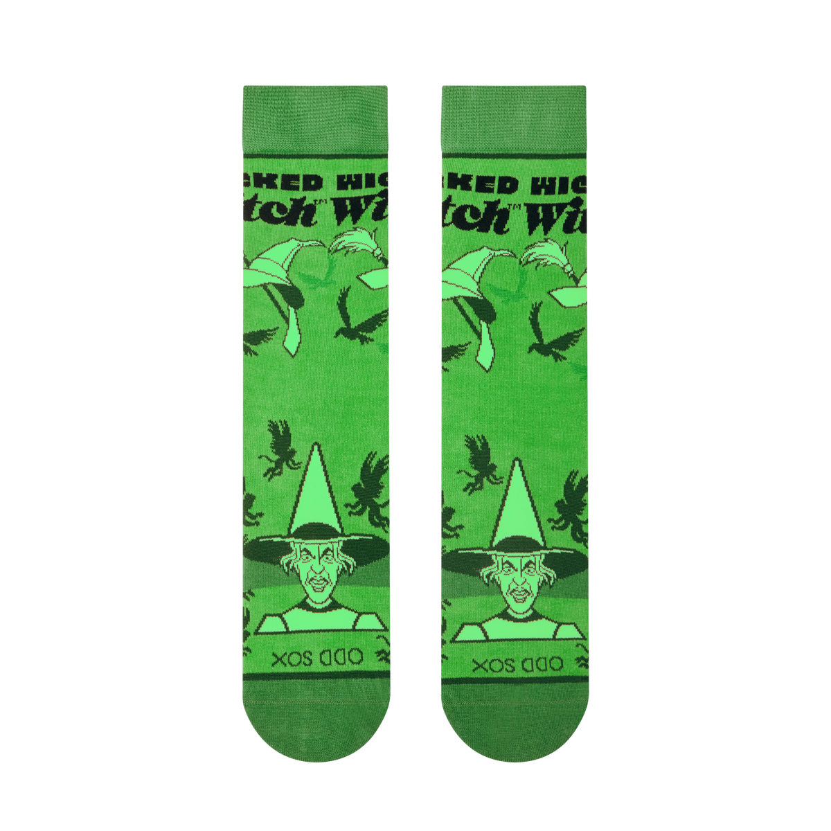 Wizard Of Oz Bad Witch Crew Socks