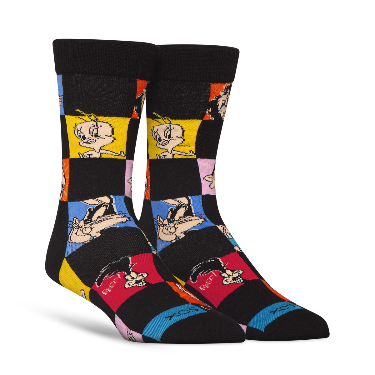 Looney Tunes Checkerboard Crew Socks