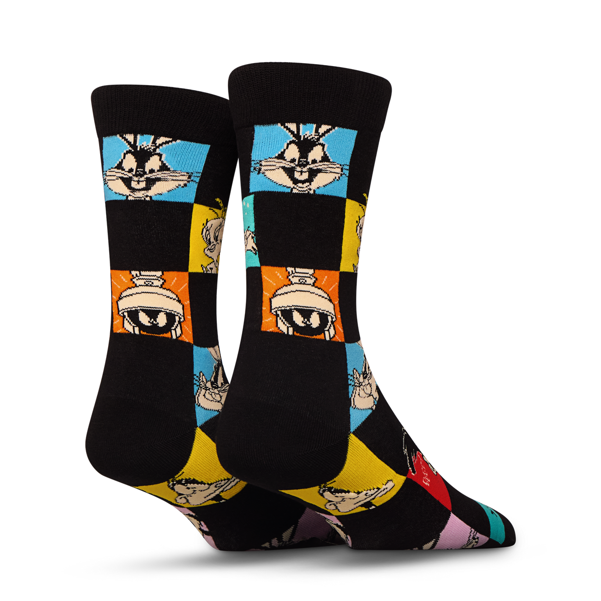 Looney Tunes Checkerboard Crew Socks