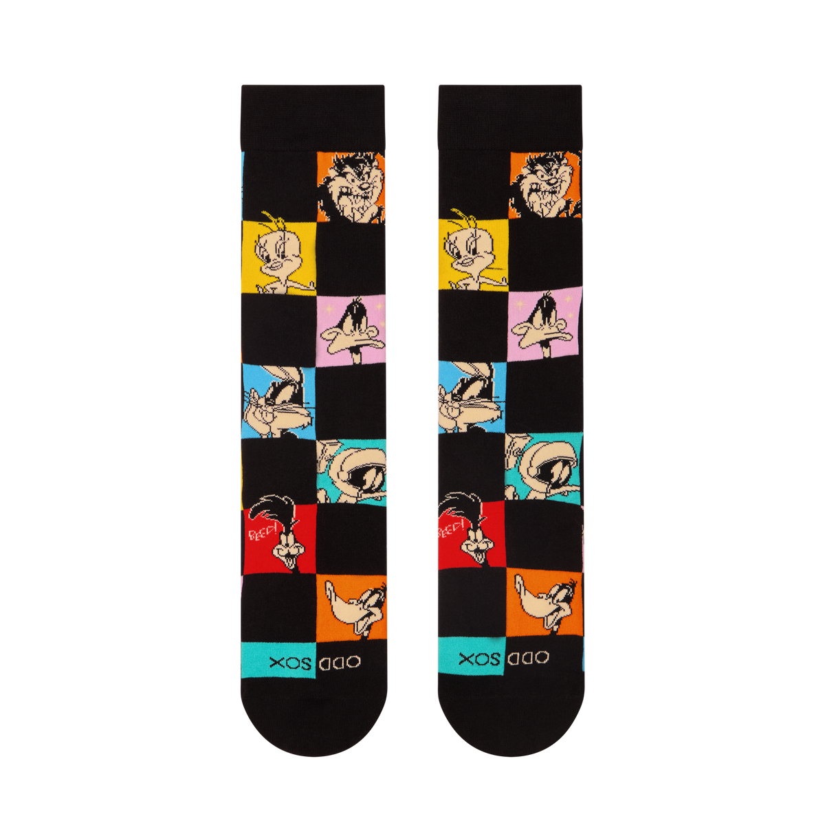 Looney Tunes Checkerboard Crew Socks