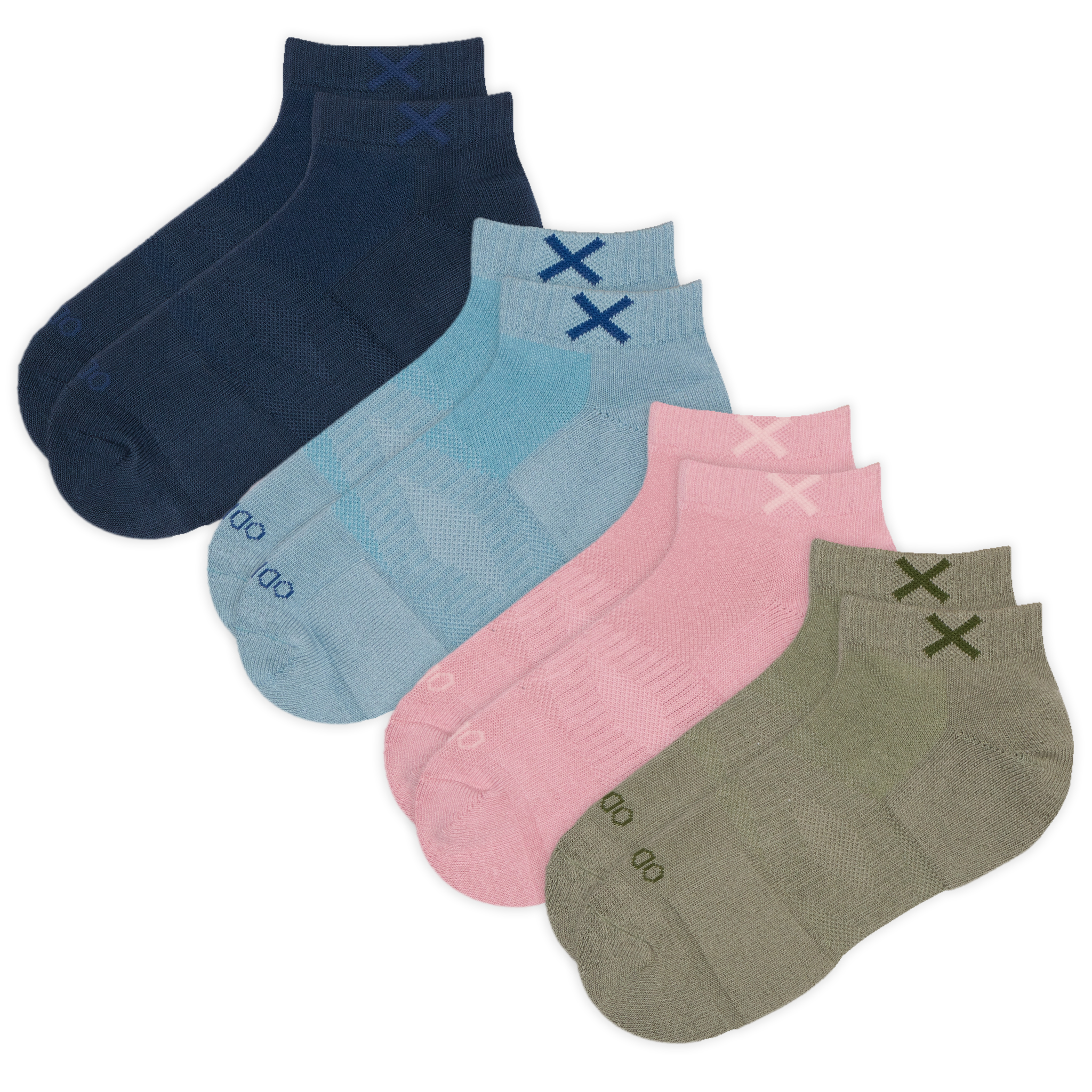 Basix Men's Everyday Ankle Socks — 4-Pack