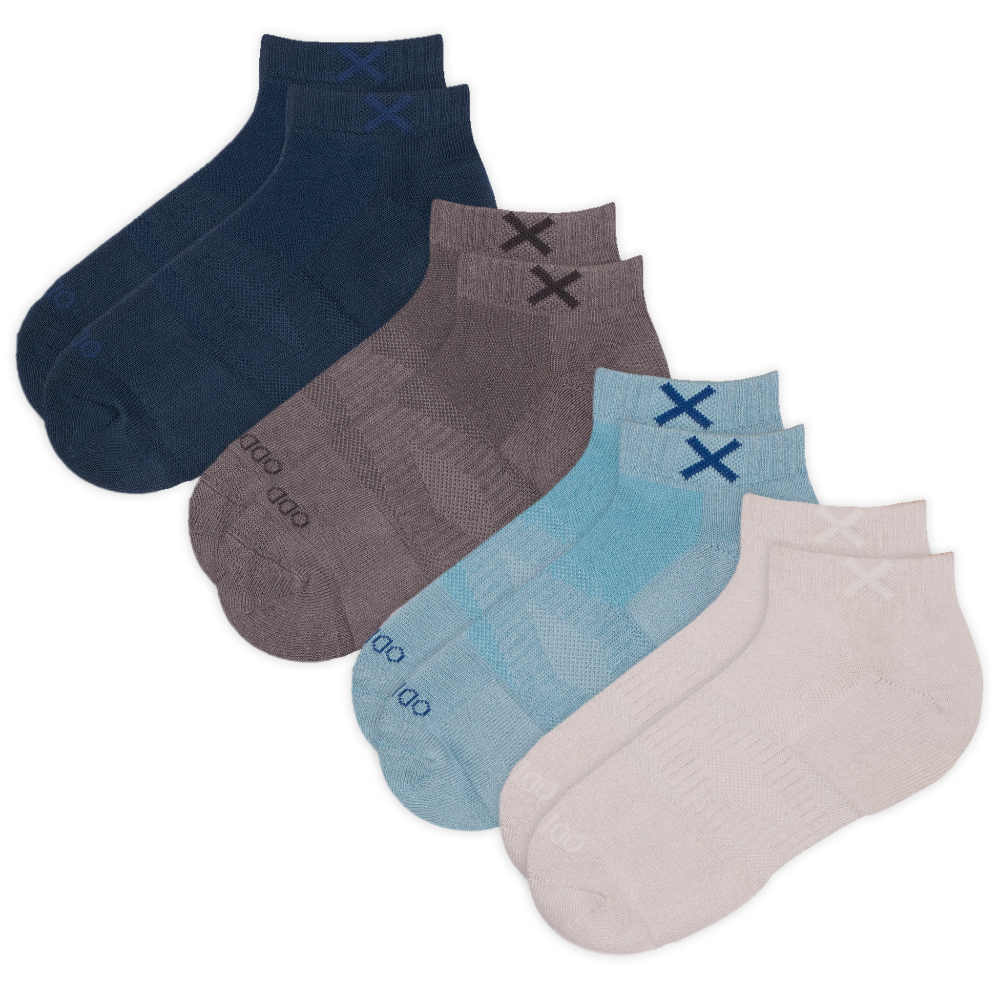 Basix Men's Everyday Ankle Socks — 4-Pack