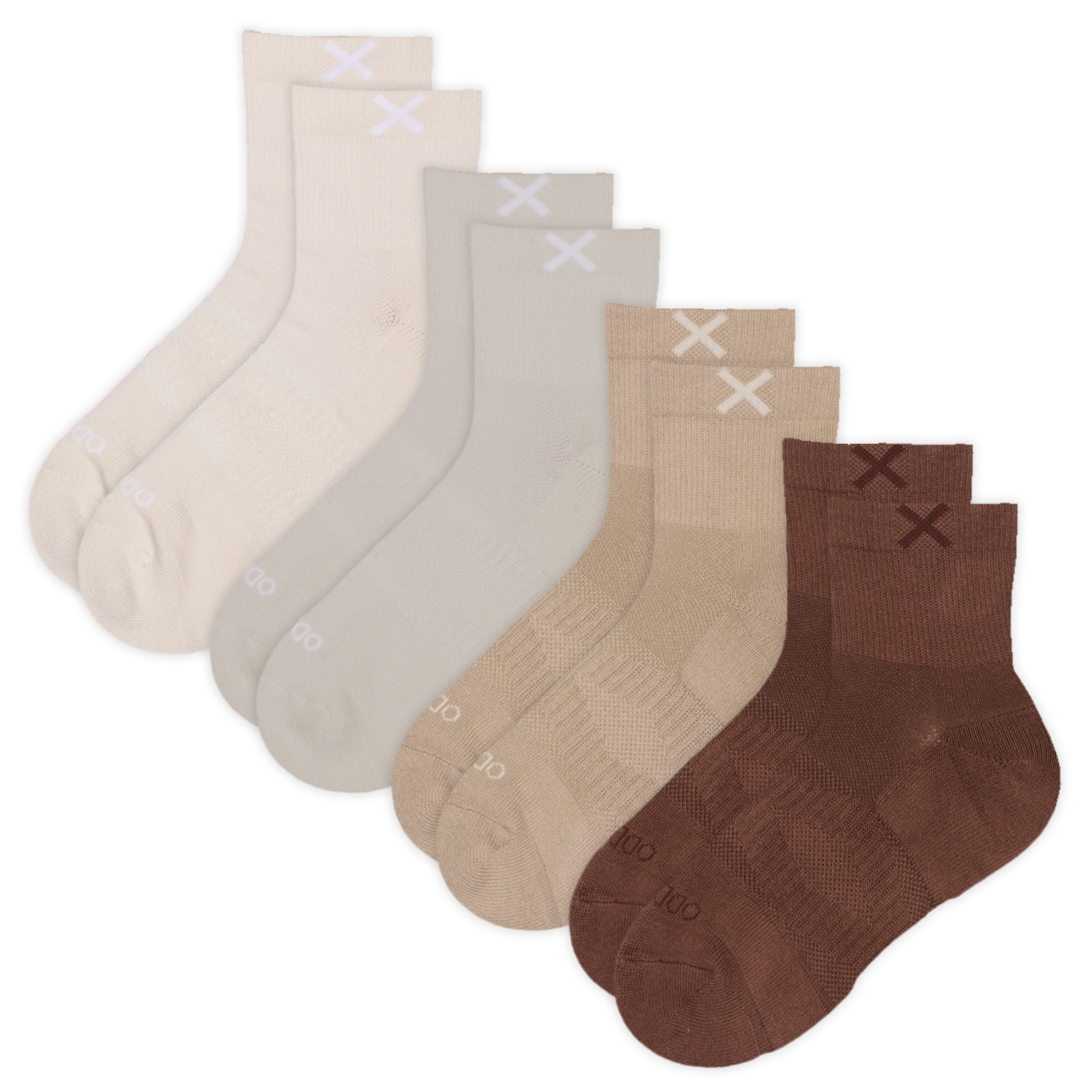 Basix Women's Everyday Quarter Socks — 4-Pack