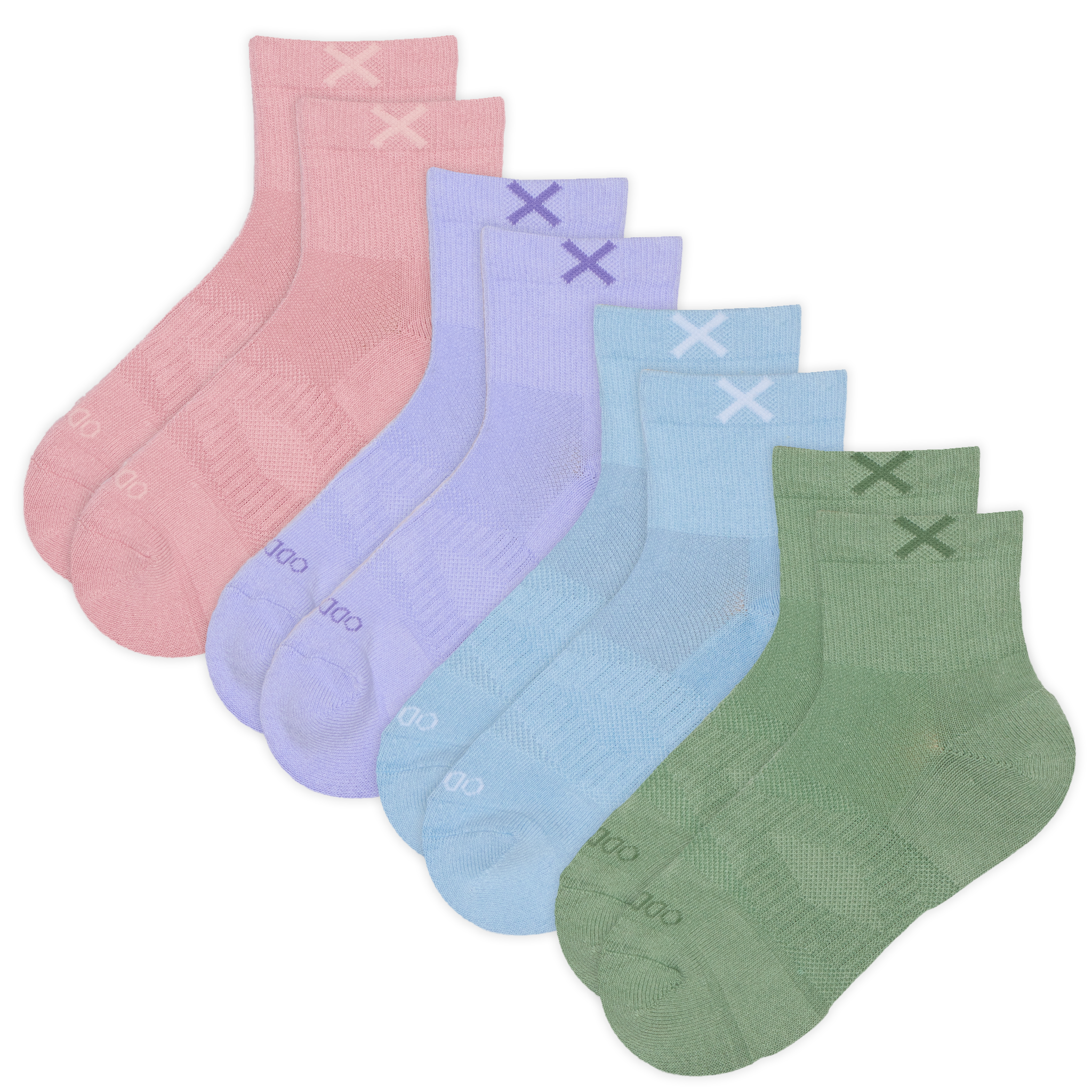 Basix Women's Everyday Quarter Socks — 4-Pack