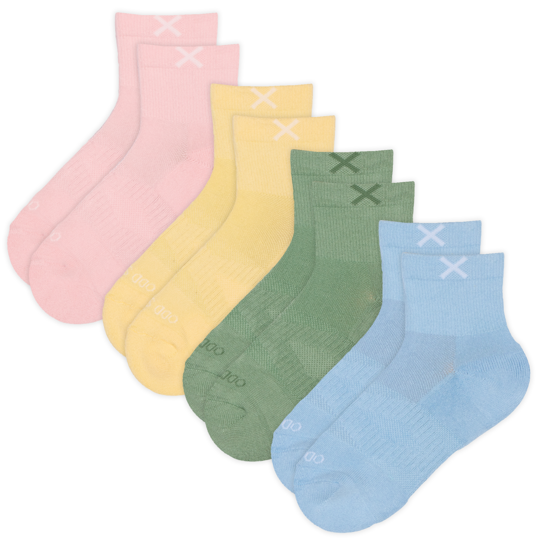 Basix Women's Everyday Quarter Socks — 4-Pack