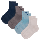 Basix Men's Everyday Quarter Socks — 4-Pack