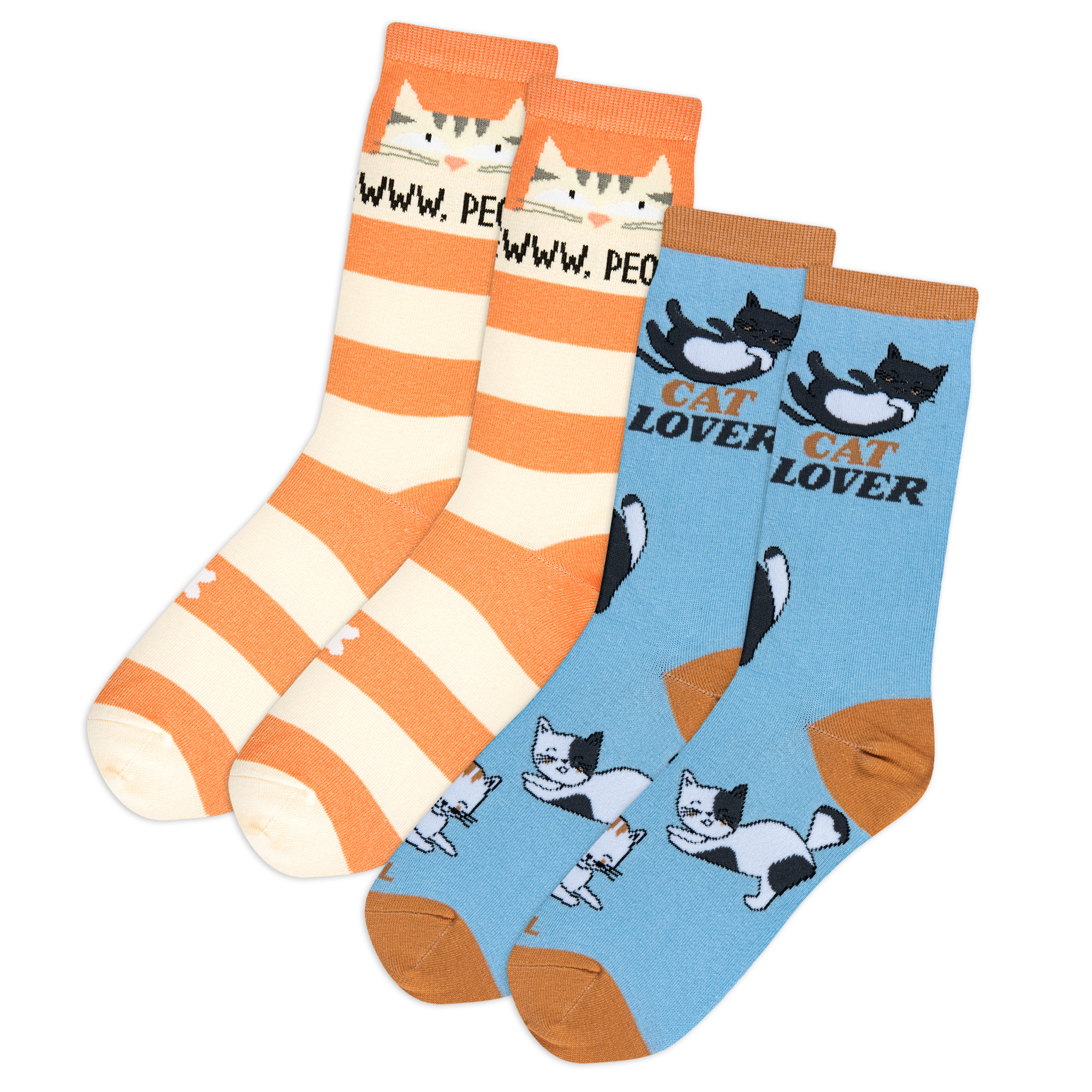 Cat Lovers Women's Crew Socks 4-Pack