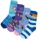 Dog Lovers Women's Crew Socks 4-Pack