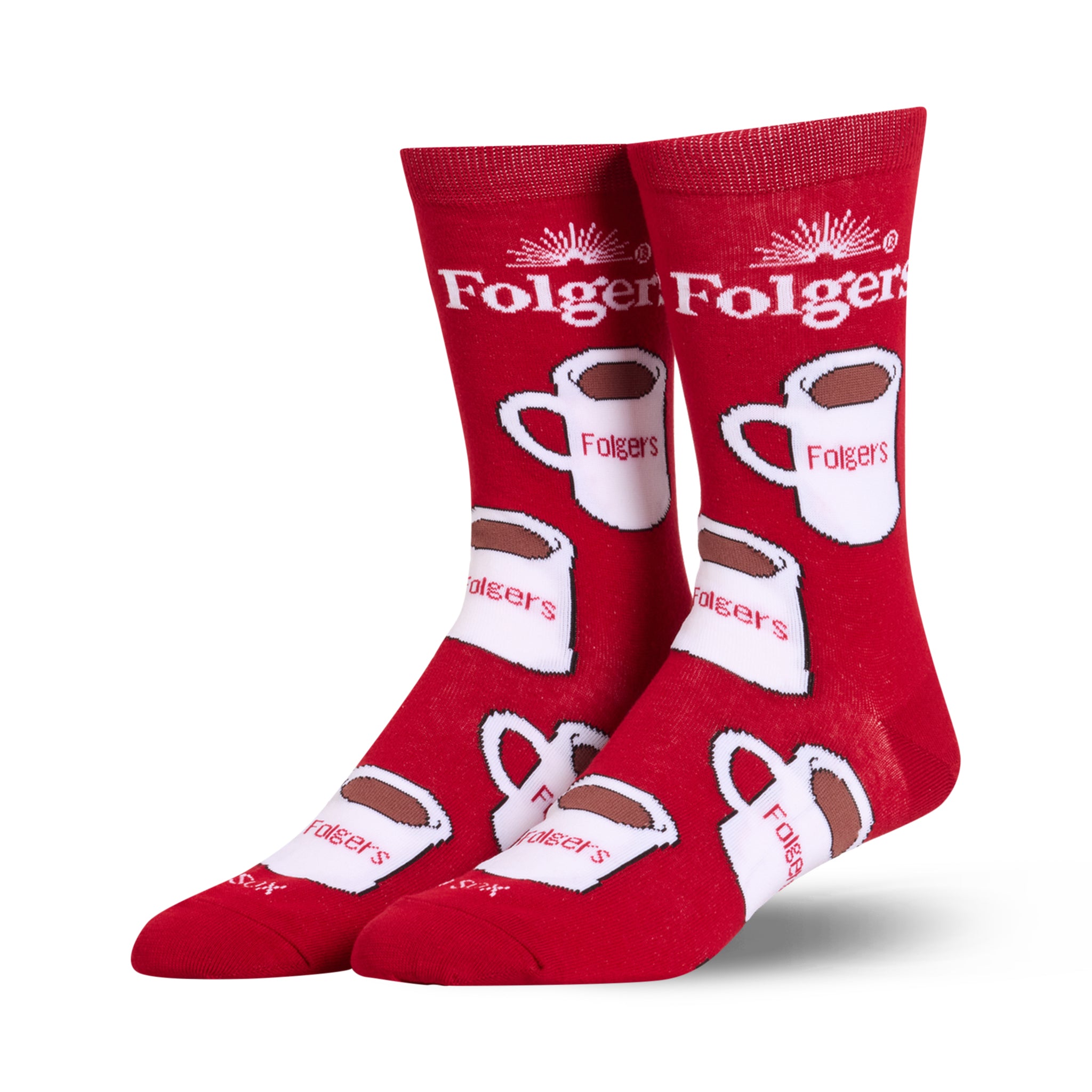 Folgers Mugs Men's Crew Socks
