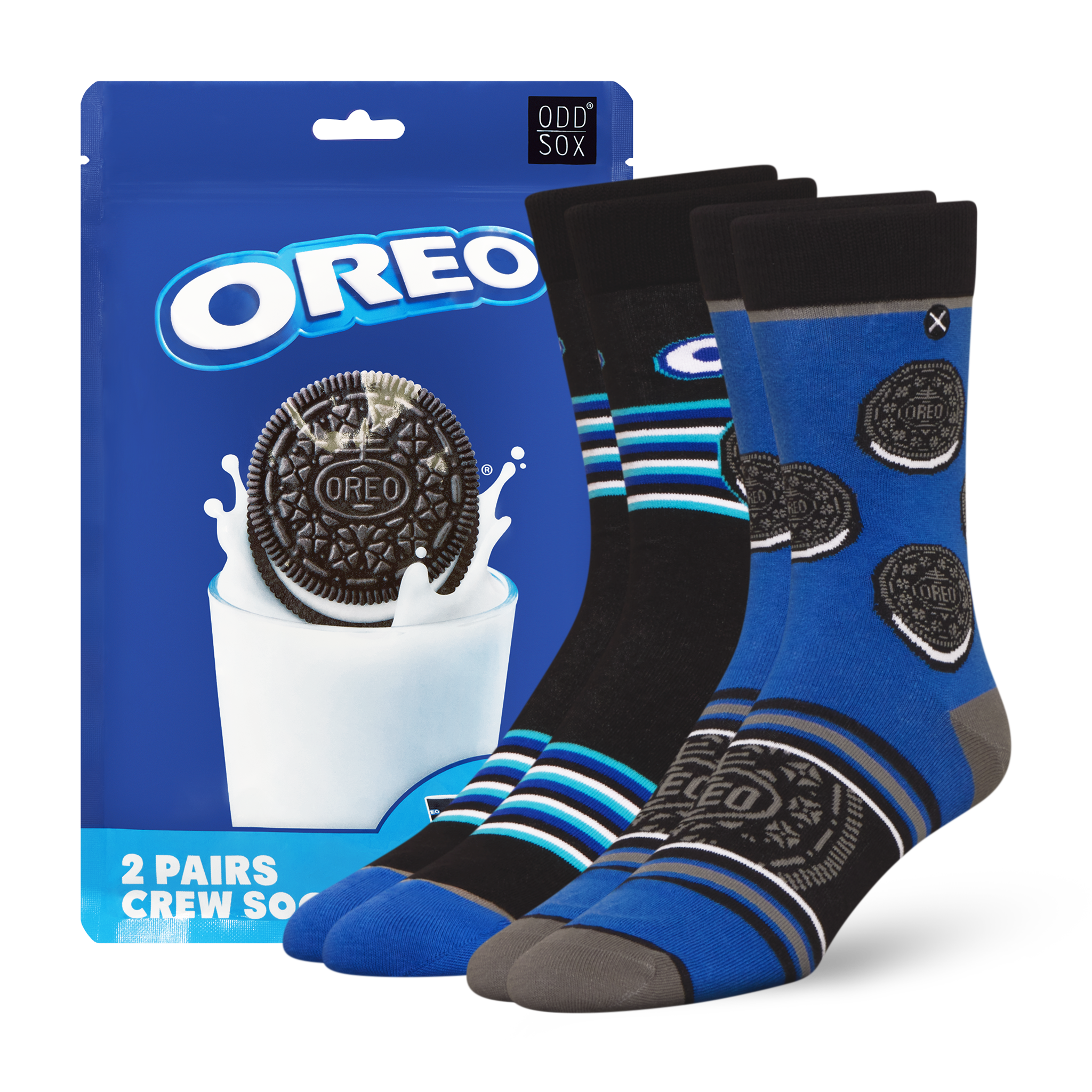 ODDMART Oreo Crew Socks 2-Pack