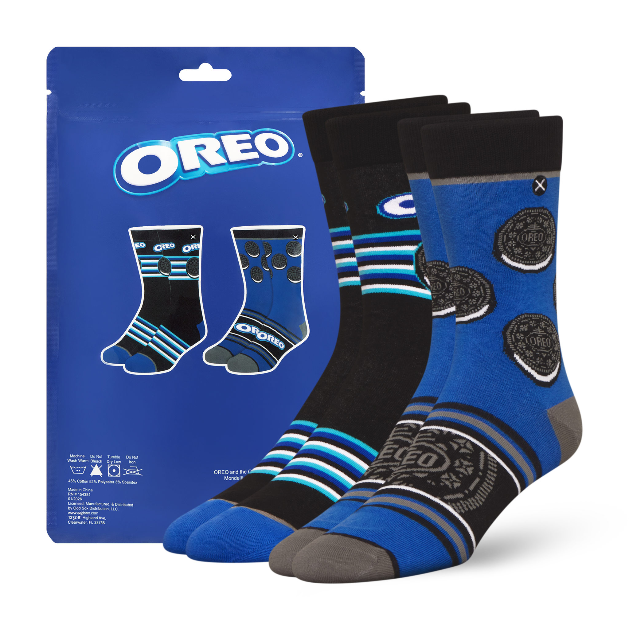 ODDMART Oreo Crew Socks 2-Pack