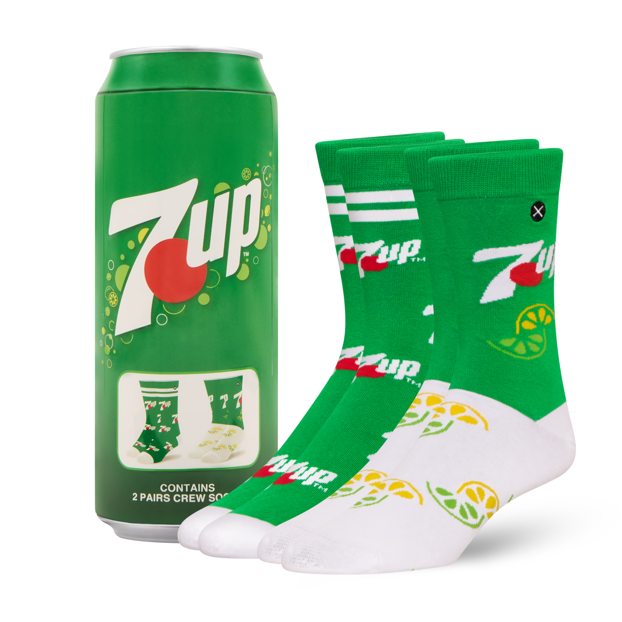 ODDMART 7UP Crew Socks 2-Pack
