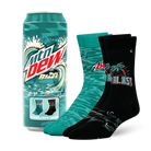 ODDMART Mountain Dew Baja Blast Crew Socks 2-Pack